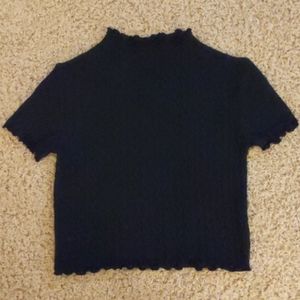 S Black Crop Top